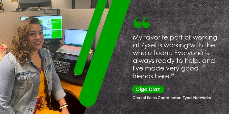 Olga Diaz - Zyxel Networks Employee Spotlight